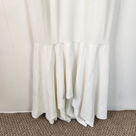 Dress the Population Julia New Size XXL Mermaid Wedding Dress V-Neck White Nwt - Picture 6 of 16